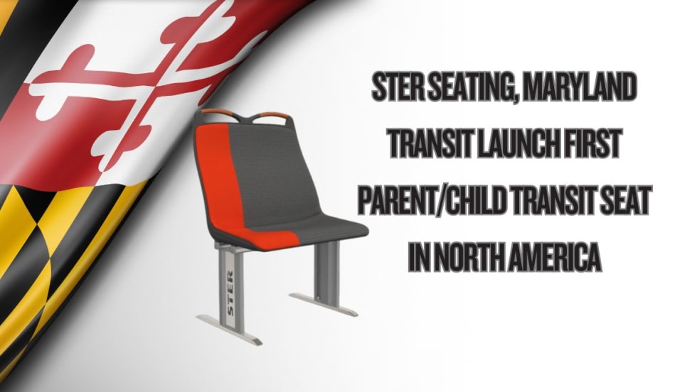 A Picture of Ster Seating's Parent/Child transit seating product.
