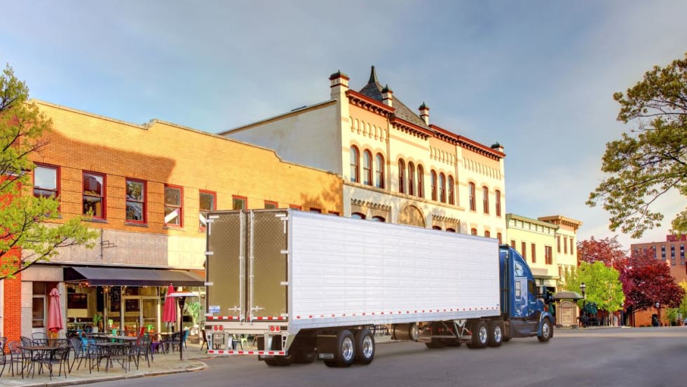 Stoughton PureBlue reefer trailer.