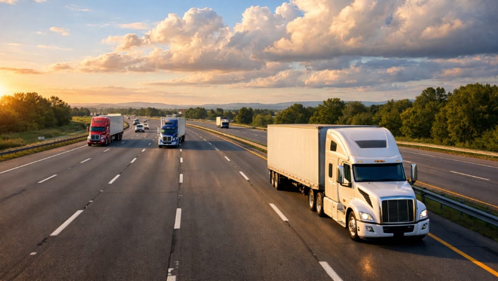 American Class 8 tractor-trailers.