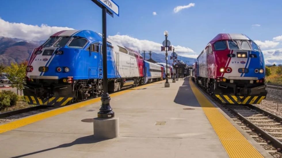 UTA FrontRunner vehicles.