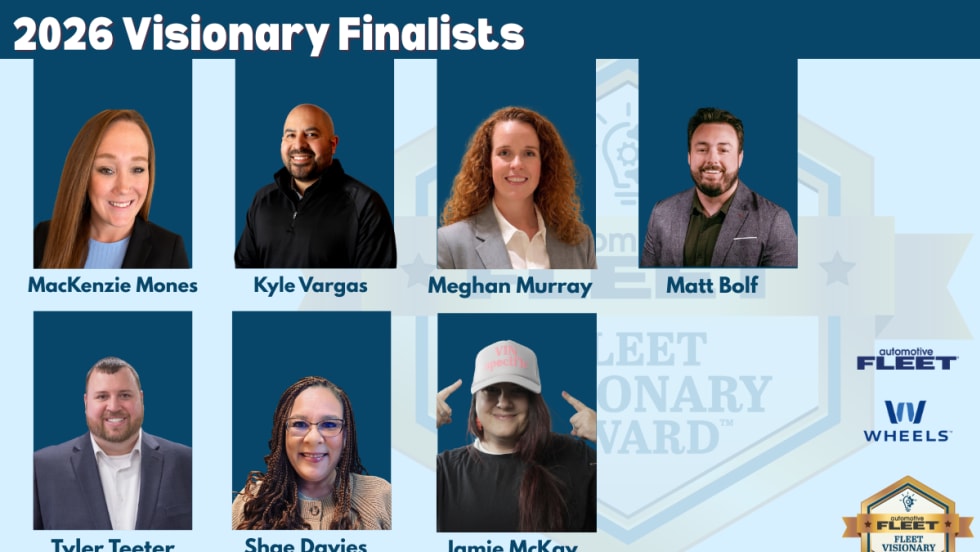 7 Fleet Visionary finalists in a panel