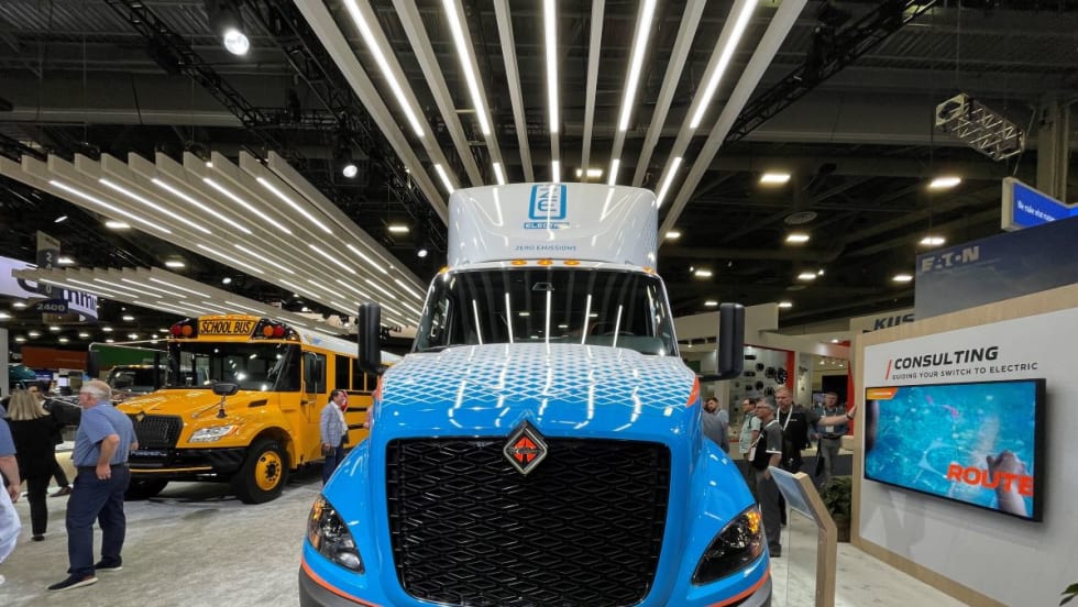 International RH electric truck.