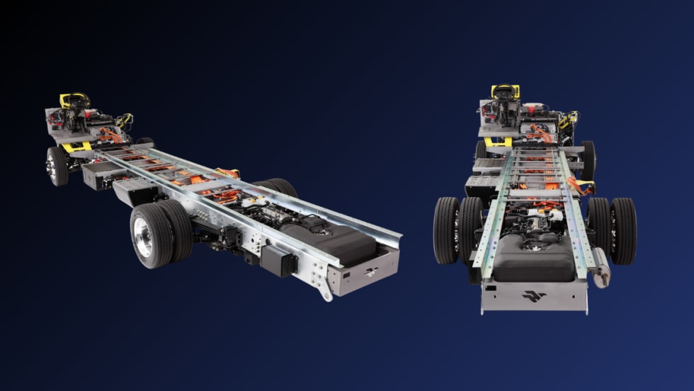 A graphic with Harbinger chassis.