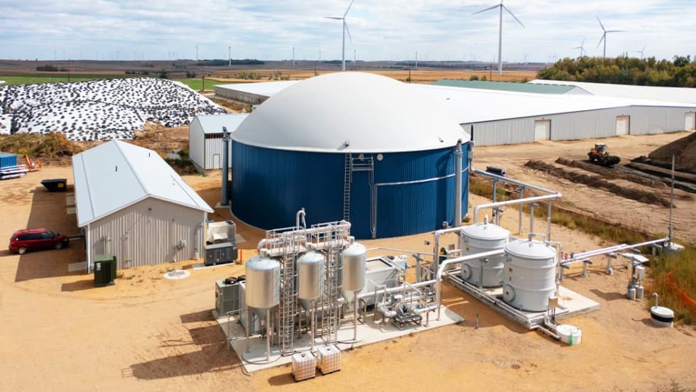 Clean Energy RNG production facility. 