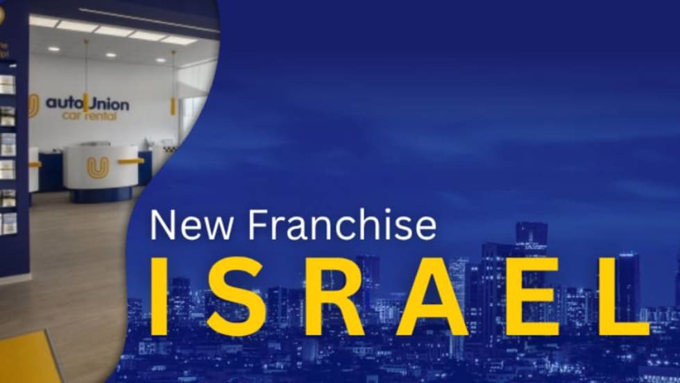Israel graphic with skyline of Tel Aviv.