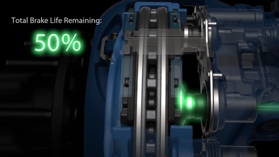 Bendix air disc truck brakes.