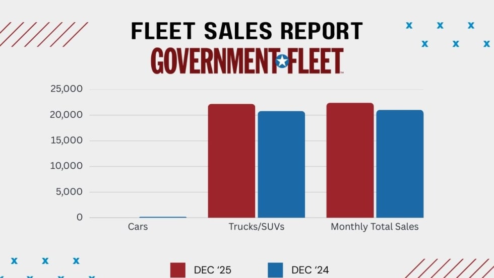 A graph showing government fleet sales.