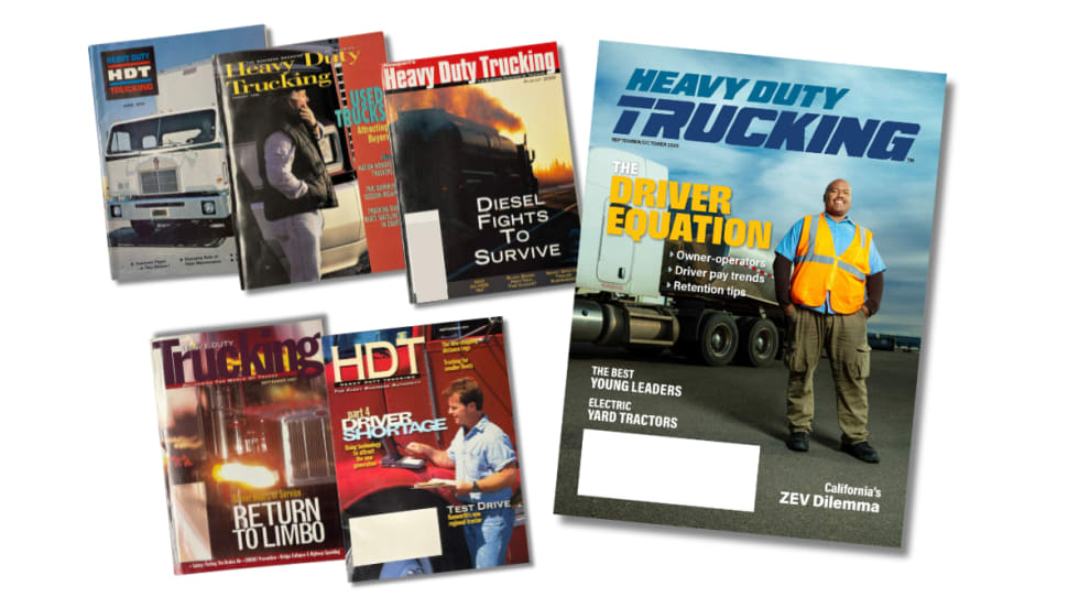 Progression of HDT cover design through the years