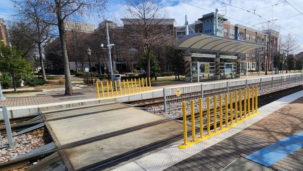 DART light rail station.