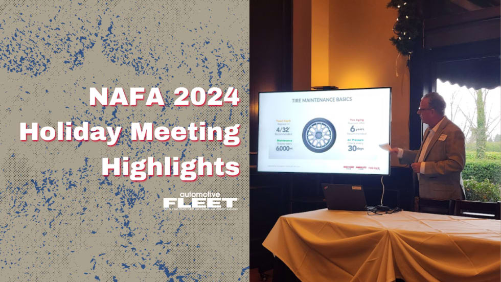 Image of a Dan Shive presenting on the right. Text on the left reads "NAFA 2024 Holiday Meeting Highlights". 