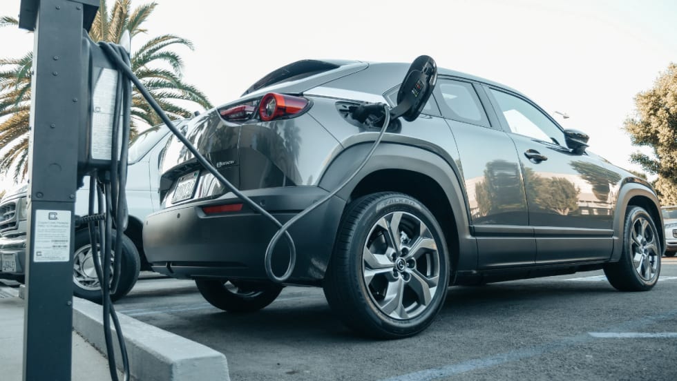 gray electric vehicle charging