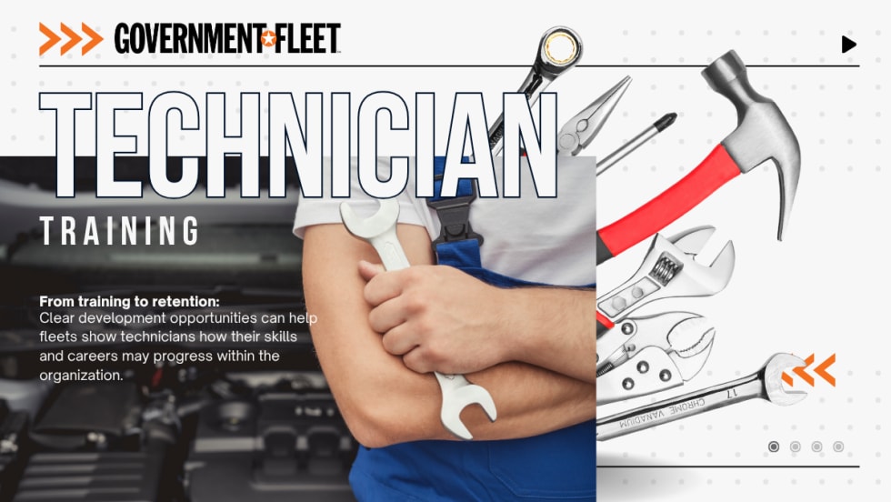 A government fleet graphic for technician training.