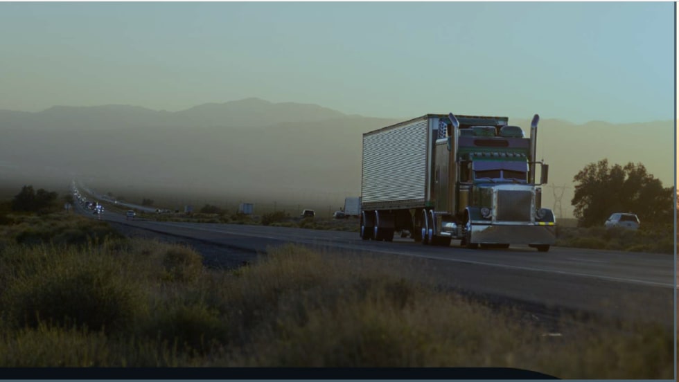 Class 8 long-haul truck.
