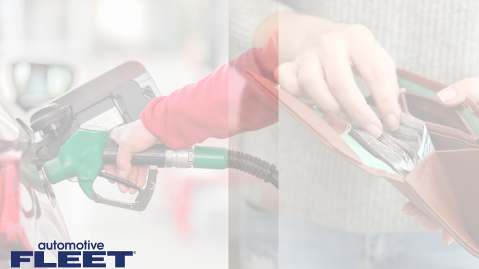 An AF graphic with someone grabbing a gas handle at the pump with another hand reaching into a wallet next to it.