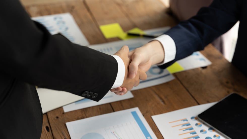 businessmen handshake
