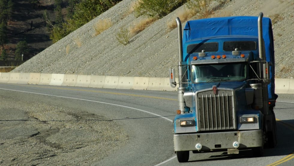 Kenworth tractor-trailer.