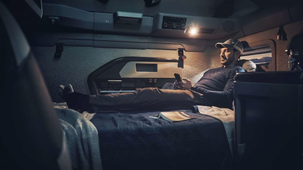 Volvo VNL sleeper cab.