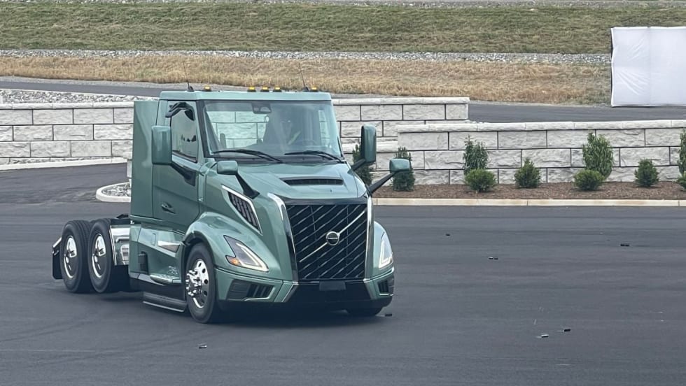 2024 Volvo VNL truck on a track.
