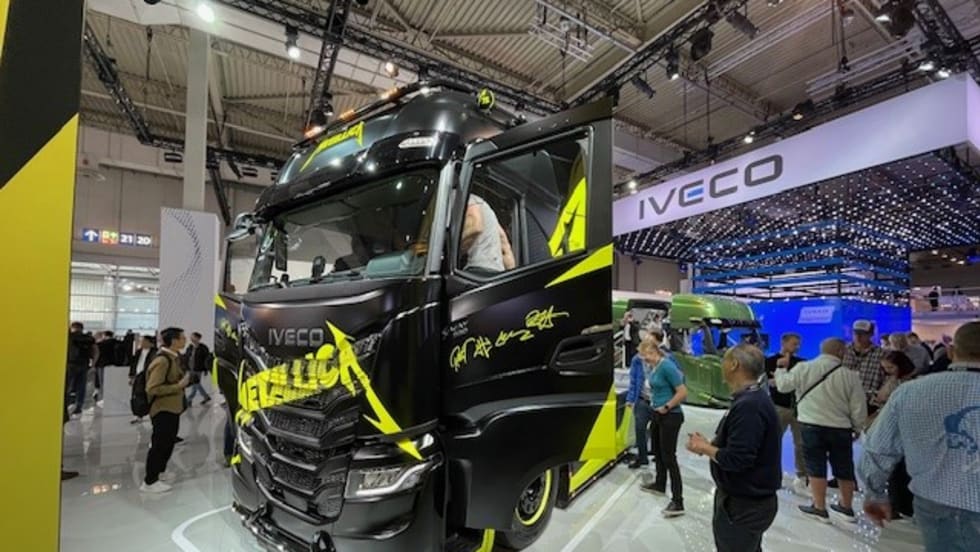 Metallica Iveco European tour truck.