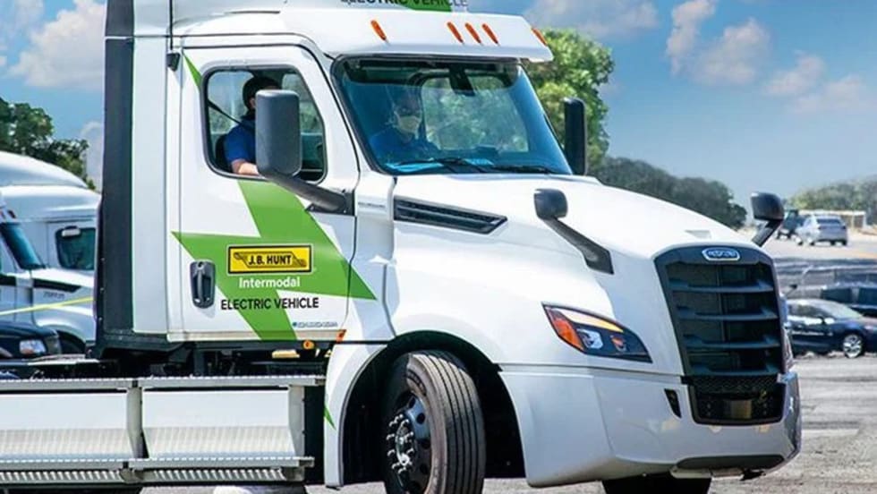J.B. Hunt truck.