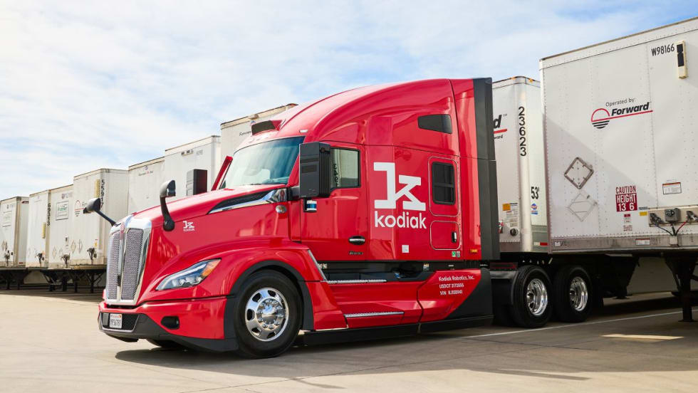 Kodiak Robotics Autonomous truck. 