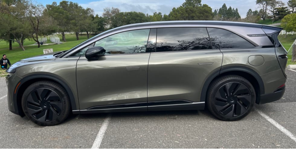 Outdoor side view of Lucid Gravity.