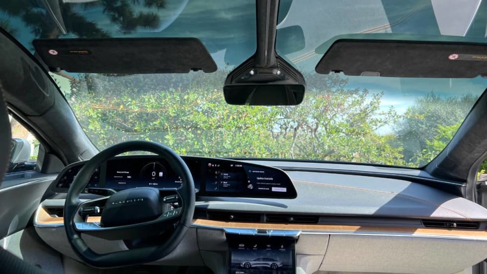 A vehicle dashboard shows the many data points that newer vehicles produce.
