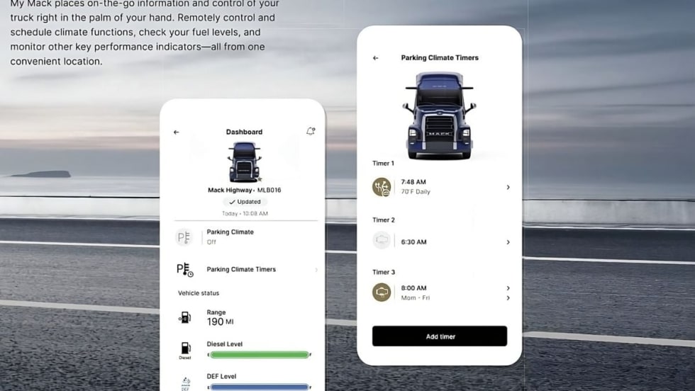 MyMack driver app.