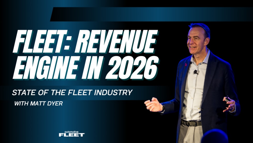 An Automotive Fleet State of the Fleet Industry template describing fleet revenue in 2026.