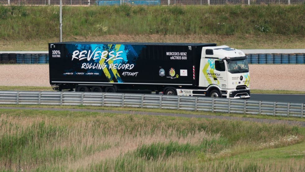 Mercedes-Benz eActros truck.