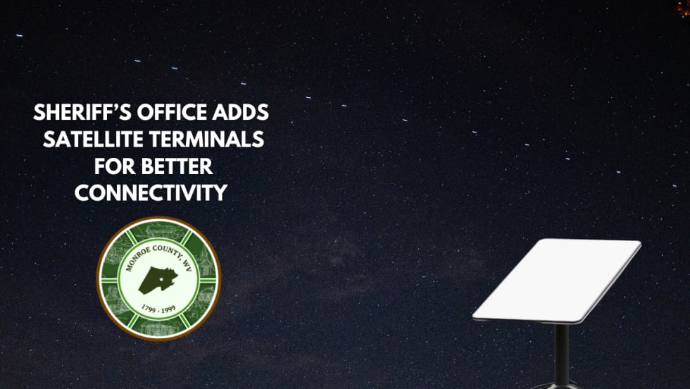 A Starlink mini terminal is shown with a night sky background showing the Starlink satellite.