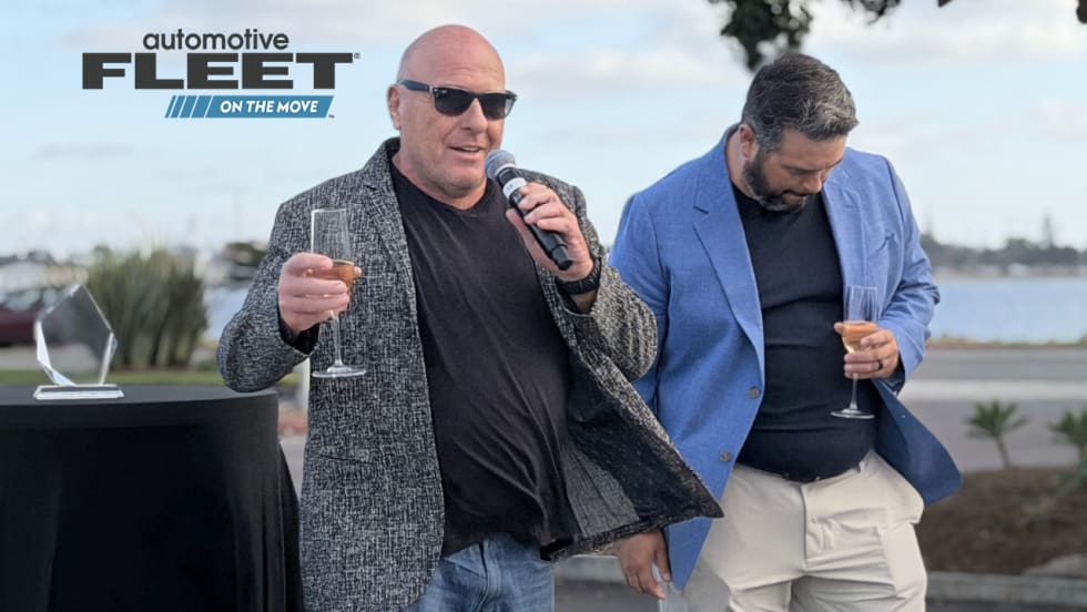 Actor Dean Norris interviewed on stage. 