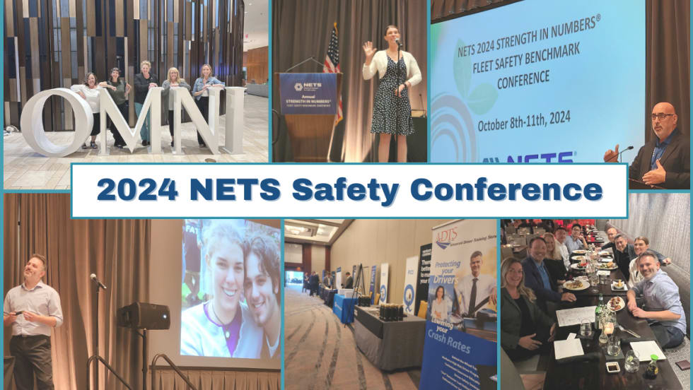 A photo collage of images from the 2024 NETS Strength in Numbers conference with text reading "2024 NETS  Safety Conference".
