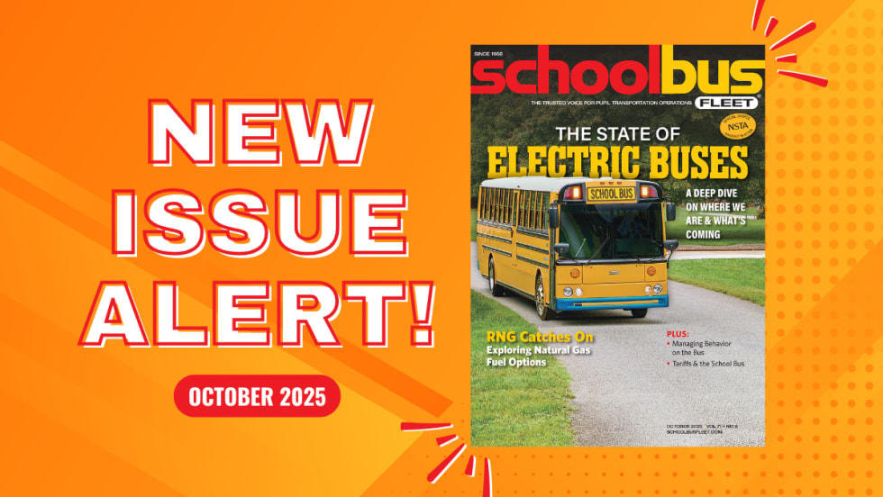 An orange graphic with the October 2025 SBF magazine cover and text reading "New Issue Alert!"