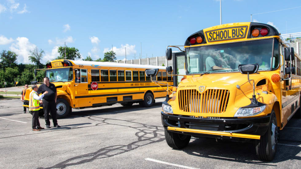 Durham School Services Ann Arbor school buses.