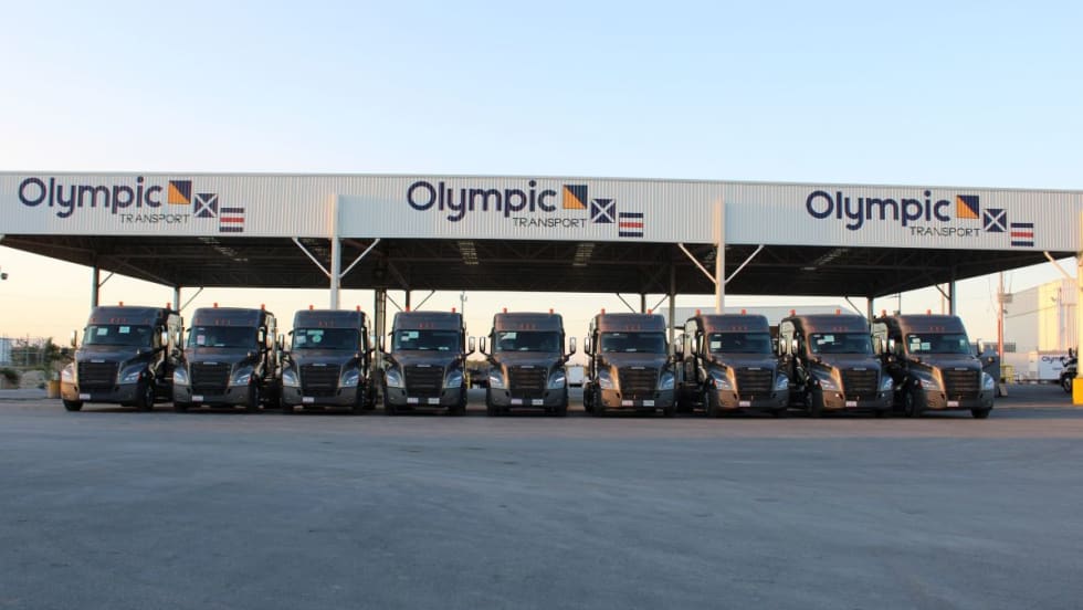 Olympic Transport truck fleet.