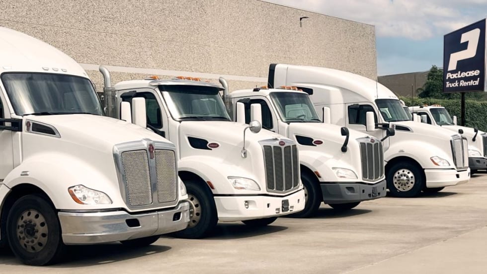 PacLease trucks. 