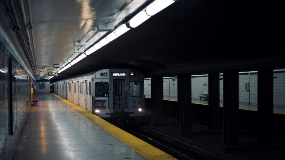 A TTC subway station.