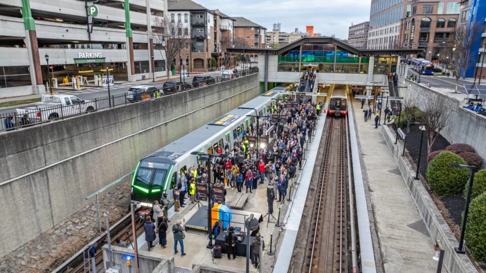 The unveiling of MARTA's CQ400 trains.