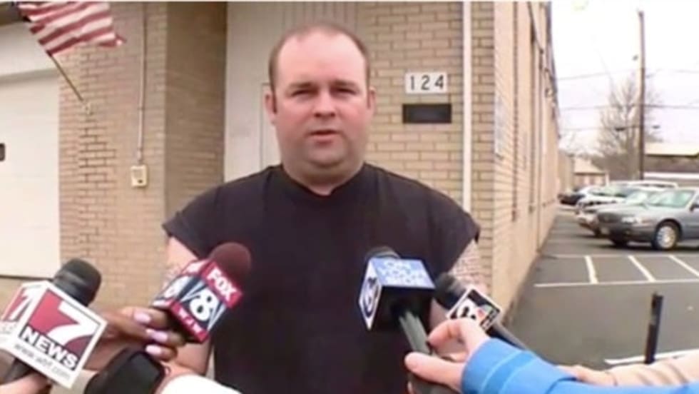 Officer Bryan Eubanks reportedly fabricated a story about being shot in order to conceal a suicide attempt, investigators say. (Photo: Fox 8 TV screen shot)