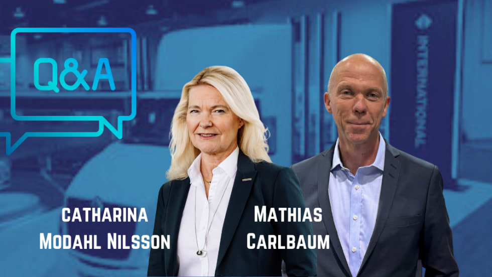Catharina Nilsson and Mathias Carlbaum, International Trucks.