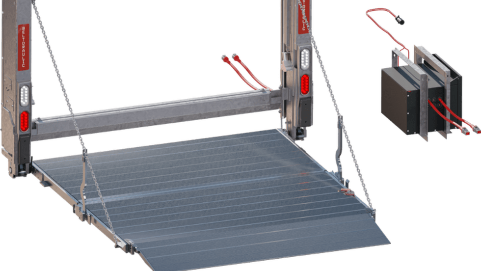 Rise Robotics Beltdraulic all-electric liftgate.