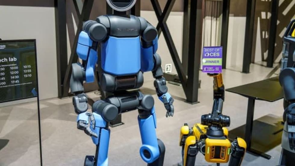 Boston Dynamics’ Atlas from the CES 2026 show floor.