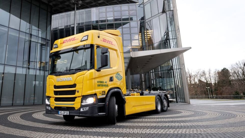 Scania and DHL Fuel-Extended Electric Truck.