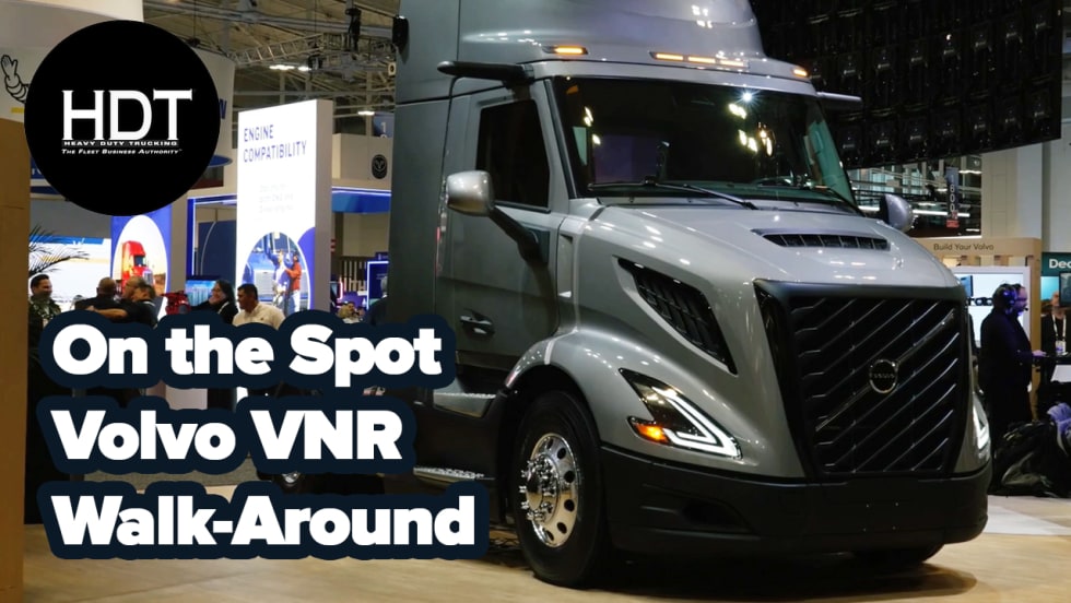 Volvo VNR regional haul truck.