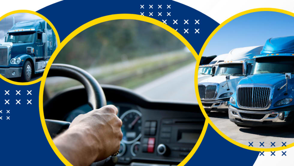 Student truck driver graphic. 