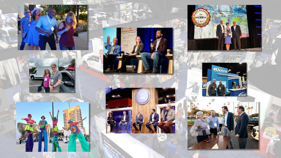 Collage of convention photos. 