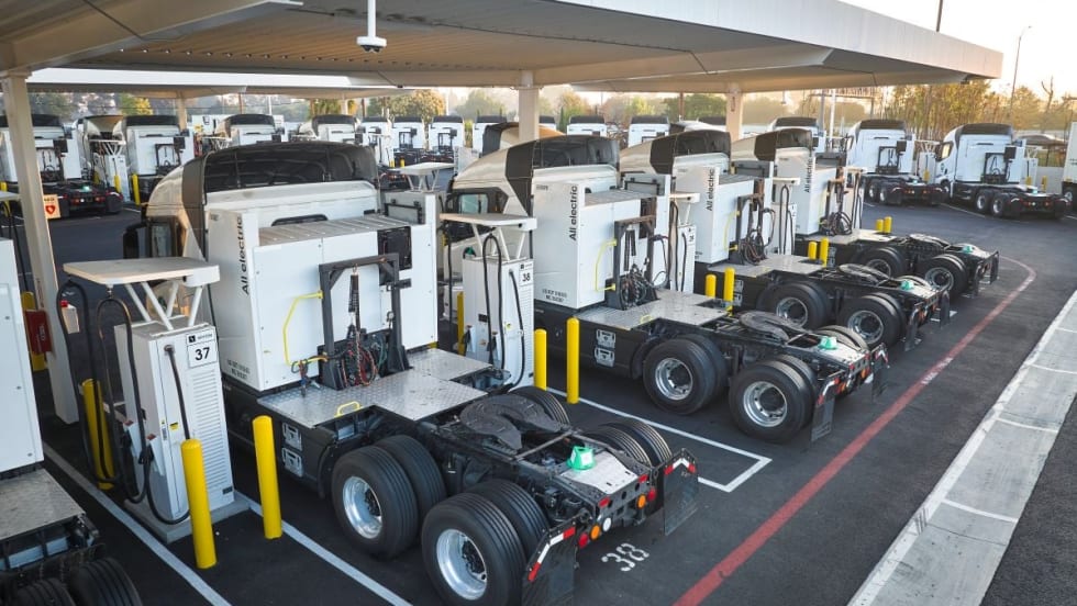 Volterra truck charging station.