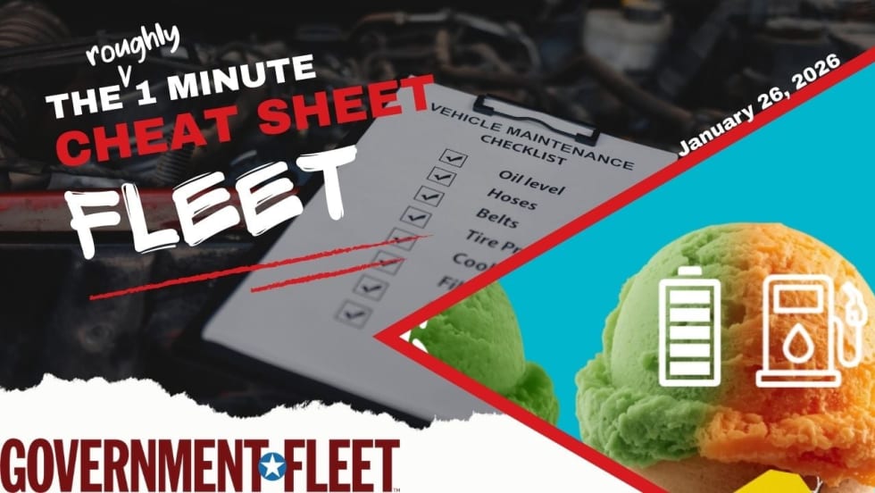 Government Fleet's weekly cheat sheet for the end of January. 