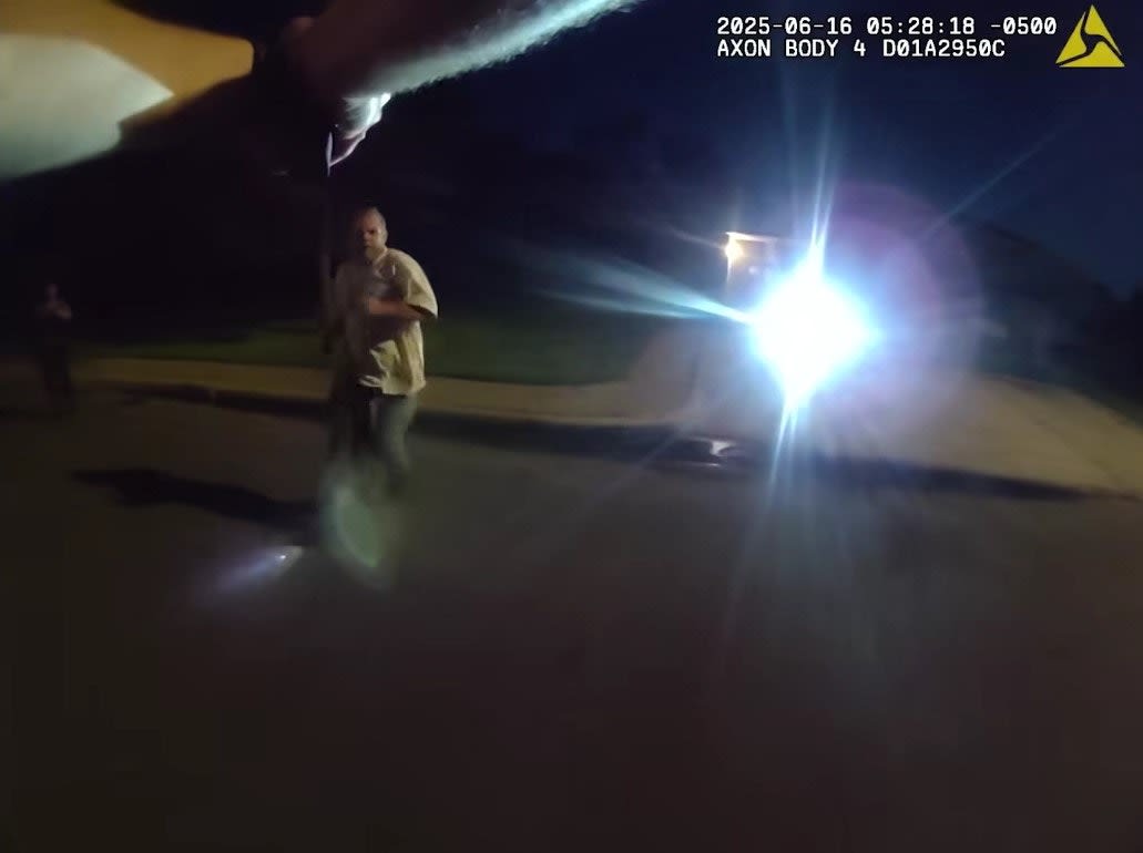 Man advances on officer with knife